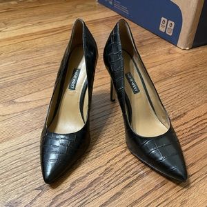 Nine West Tatiana Pump in Black Crocodile